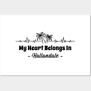 My Heart Belongs in Hallandale Beach, Florida Posters and Art